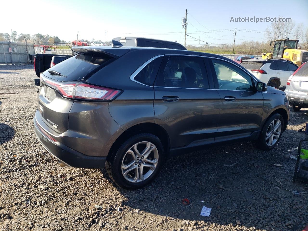 2018 Ford Edge Titanium Gray vin: 2FMPK3K99JBB67572