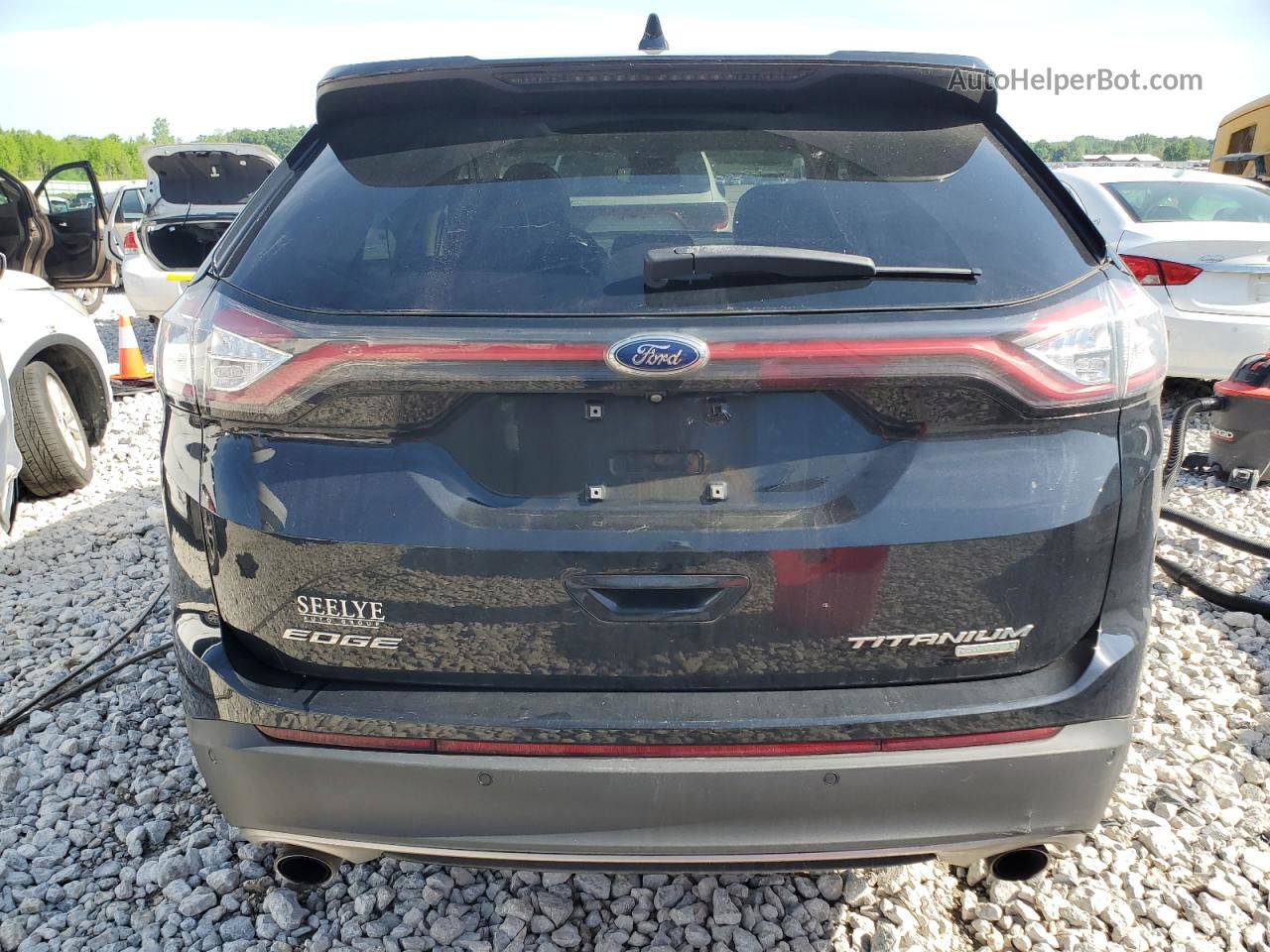 2018 Ford Edge Titanium Blue vin: 2FMPK3K99JBB73890