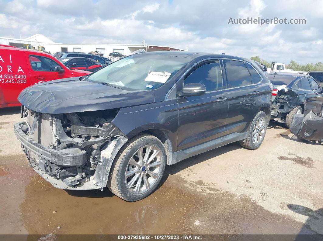 2018 Ford Edge Titanium Серый vin: 2FMPK3K99JBC37183