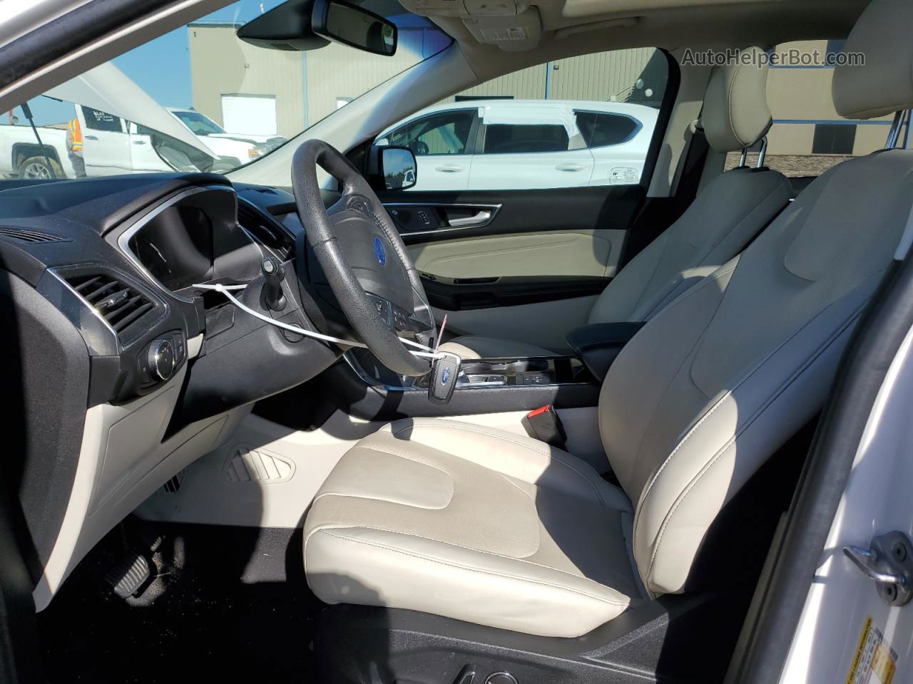 2019 Ford Edge Titanium White vin: 2FMPK3K99KBB27347