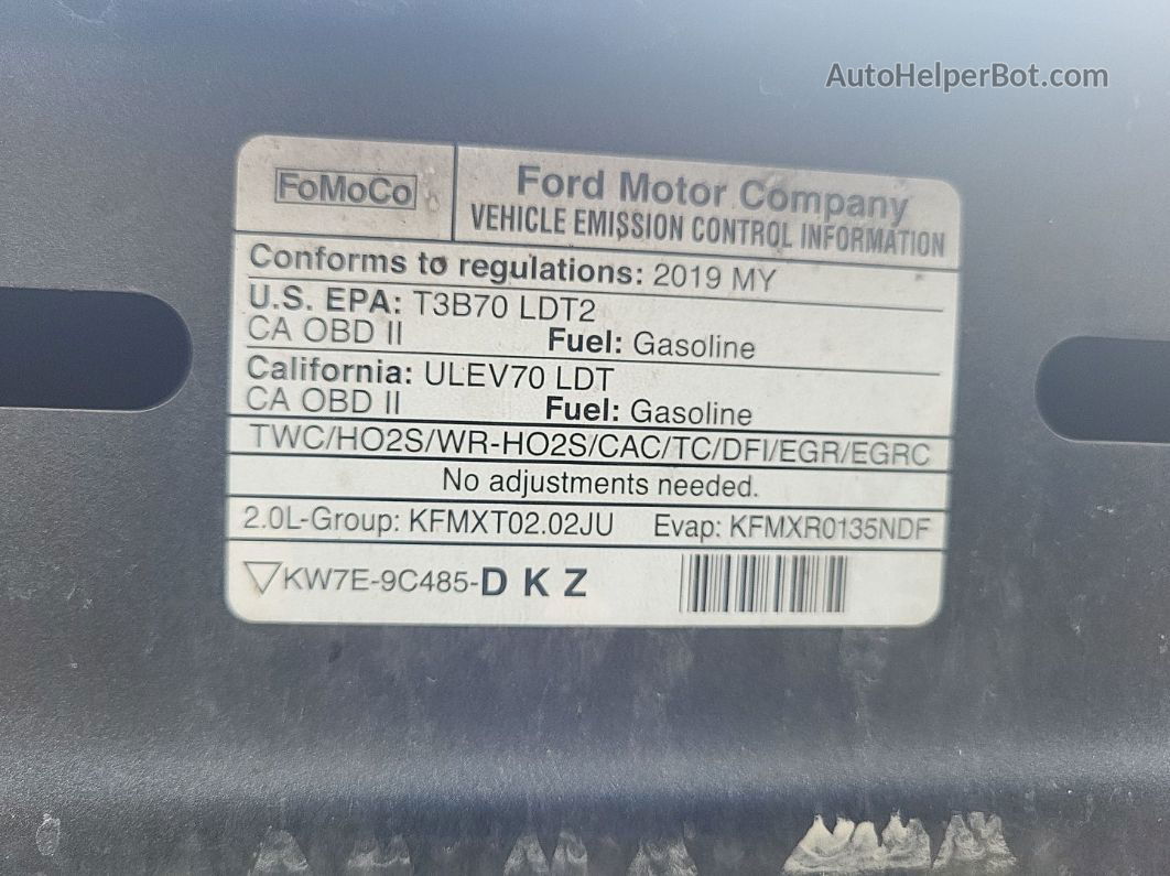 2019 Ford Edge Titanium Неизвестно vin: 2FMPK3K99KBC64563