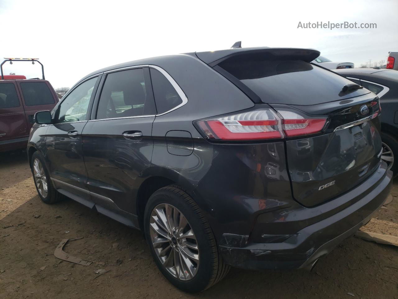 2020 Ford Edge Titanium Серый vin: 2FMPK3K99LBA62226