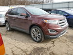 2016 Ford Edge Titanium Burgundy vin: 2FMPK3K9XGBB48795