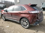 2016 Ford Edge Titanium Burgundy vin: 2FMPK3K9XGBB48795