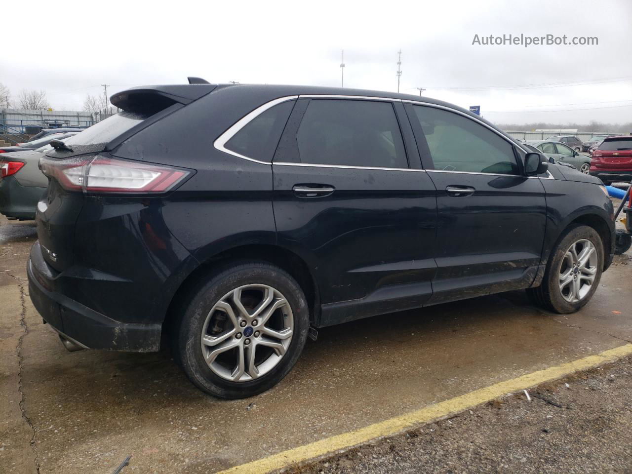 2016 Ford Edge Titanium Black vin: 2FMPK3K9XGBC35659