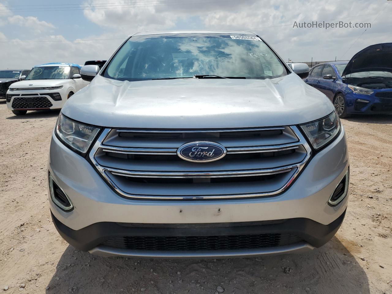 2017 Ford Edge Titanium Silver vin: 2FMPK3K9XHBB75352