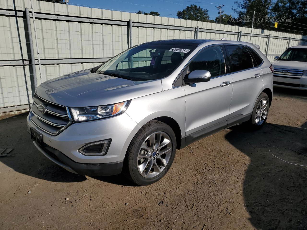 2018 Ford Edge Titanium Silver vin: 2FMPK3K9XJBC26368