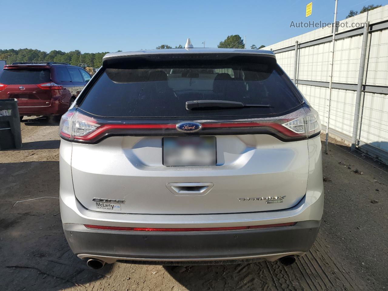 2018 Ford Edge Titanium Silver vin: 2FMPK3K9XJBC26368