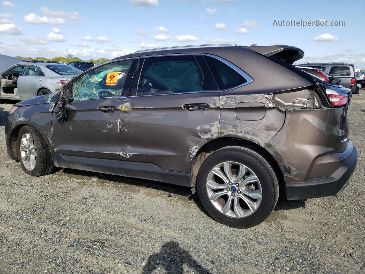 2019 Ford Edge Titanium Brown vin: 2FMPK3K9XKBB56520