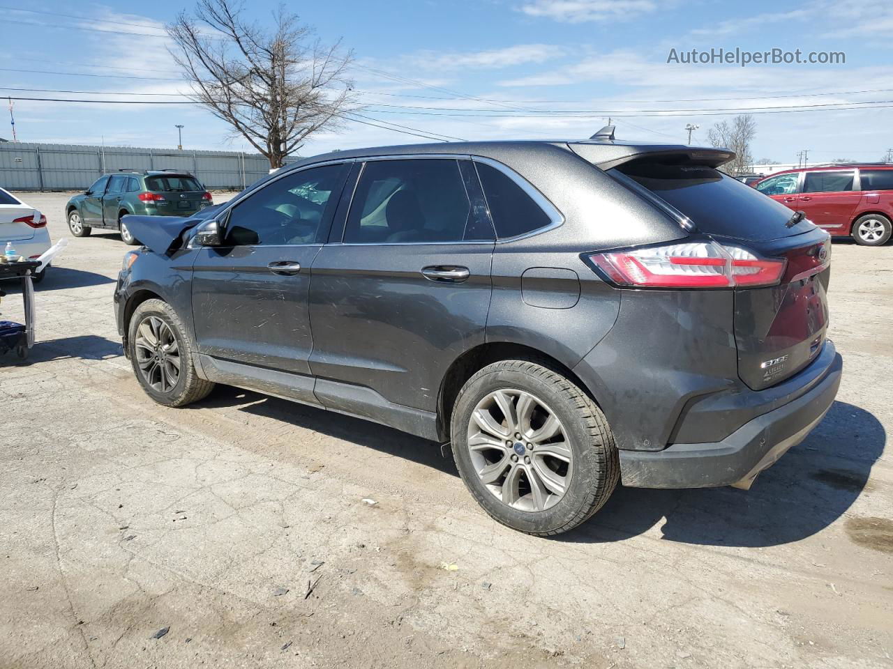 2019 Ford Edge Titanium Gray vin: 2FMPK3K9XKBC23598