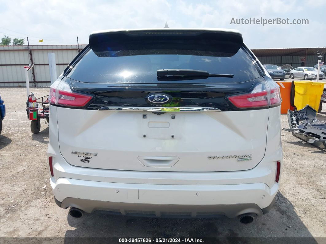 2019 Ford Edge Titanium White vin: 2FMPK3K9XKBC72767