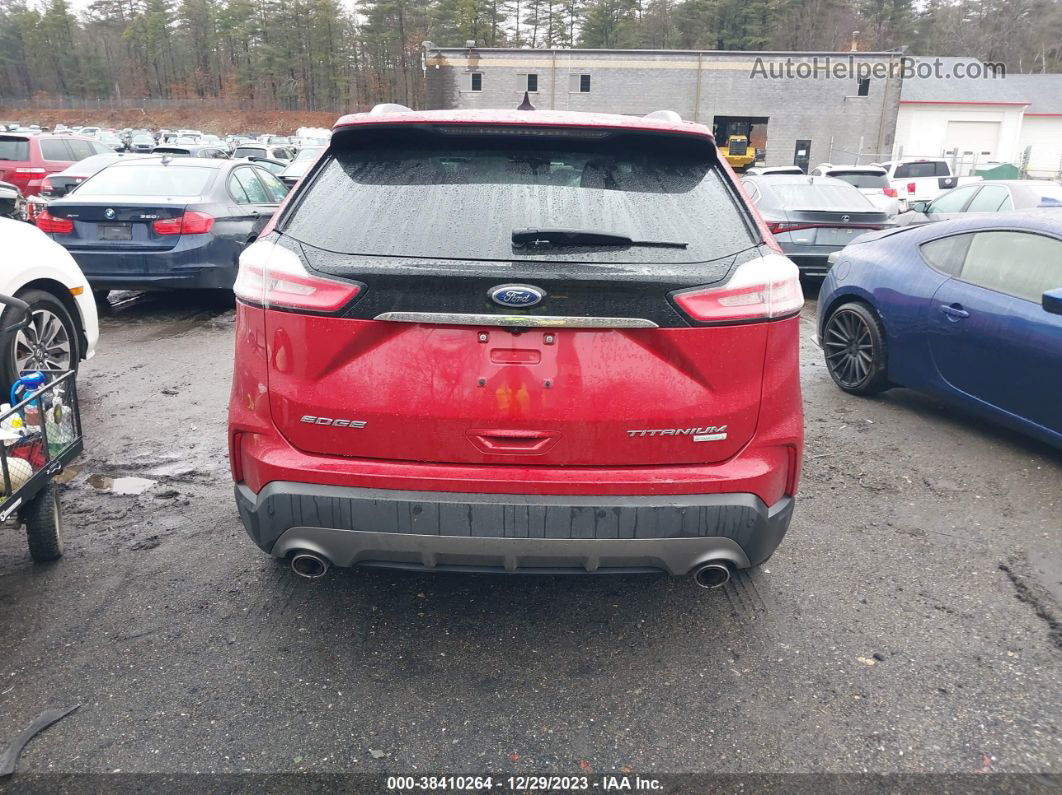 2020 Ford Edge Titanium Red vin: 2FMPK3K9XLBB07335