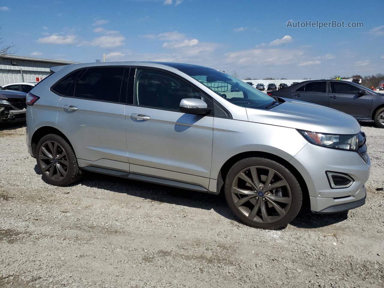 2016 Ford Edge Sport Silver vin: 2FMPK4AP0GBB03452