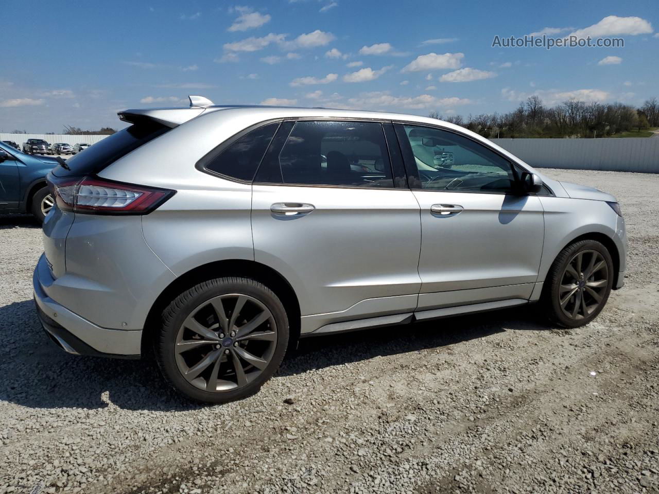 2016 Ford Edge Sport Silver vin: 2FMPK4AP0GBB03452