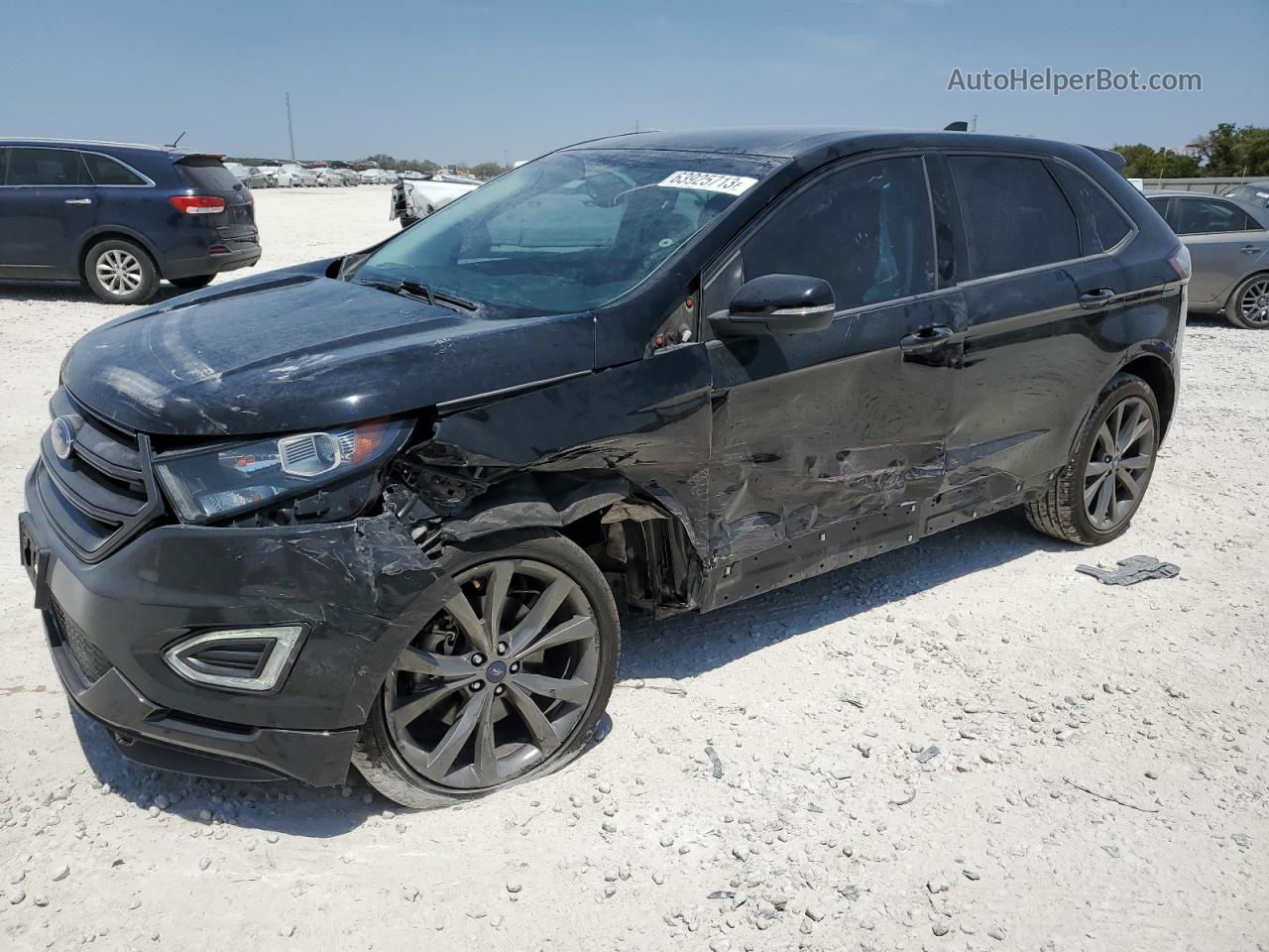 2016 Ford Edge Sport Черный vin: 2FMPK4AP0GBB04066