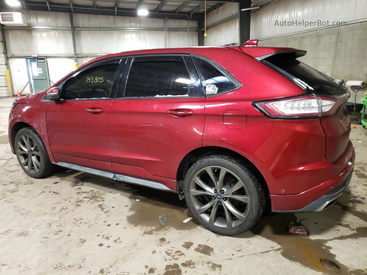 2016 Ford Edge Sport Maroon vin: 2FMPK4AP0GBB47161