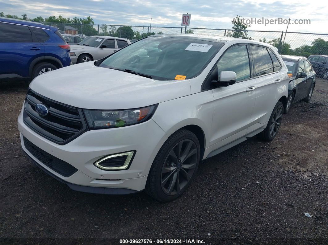 2016 Ford Edge Sport White vin: 2FMPK4AP0GBB93072