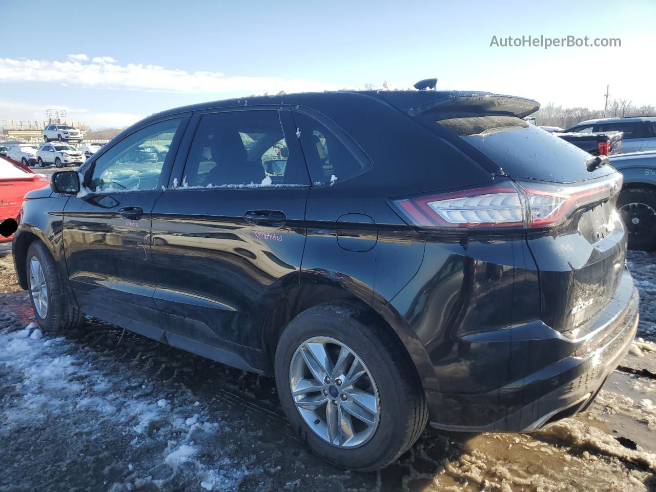 2017 Ford Edge Sport Черный vin: 2FMPK4AP0HBB32094