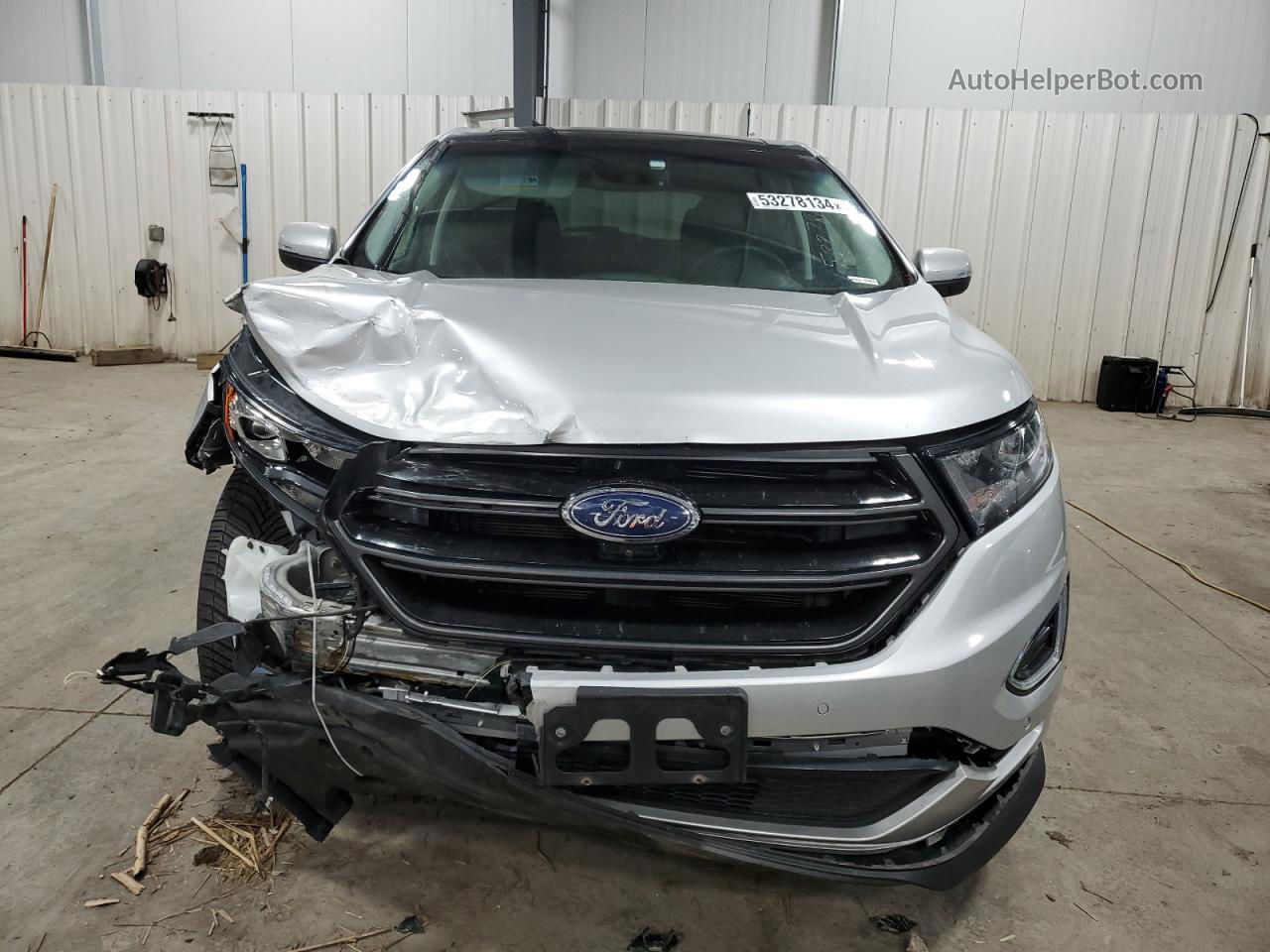 2018 Ford Edge Sport Silver vin: 2FMPK4AP0JBB57728