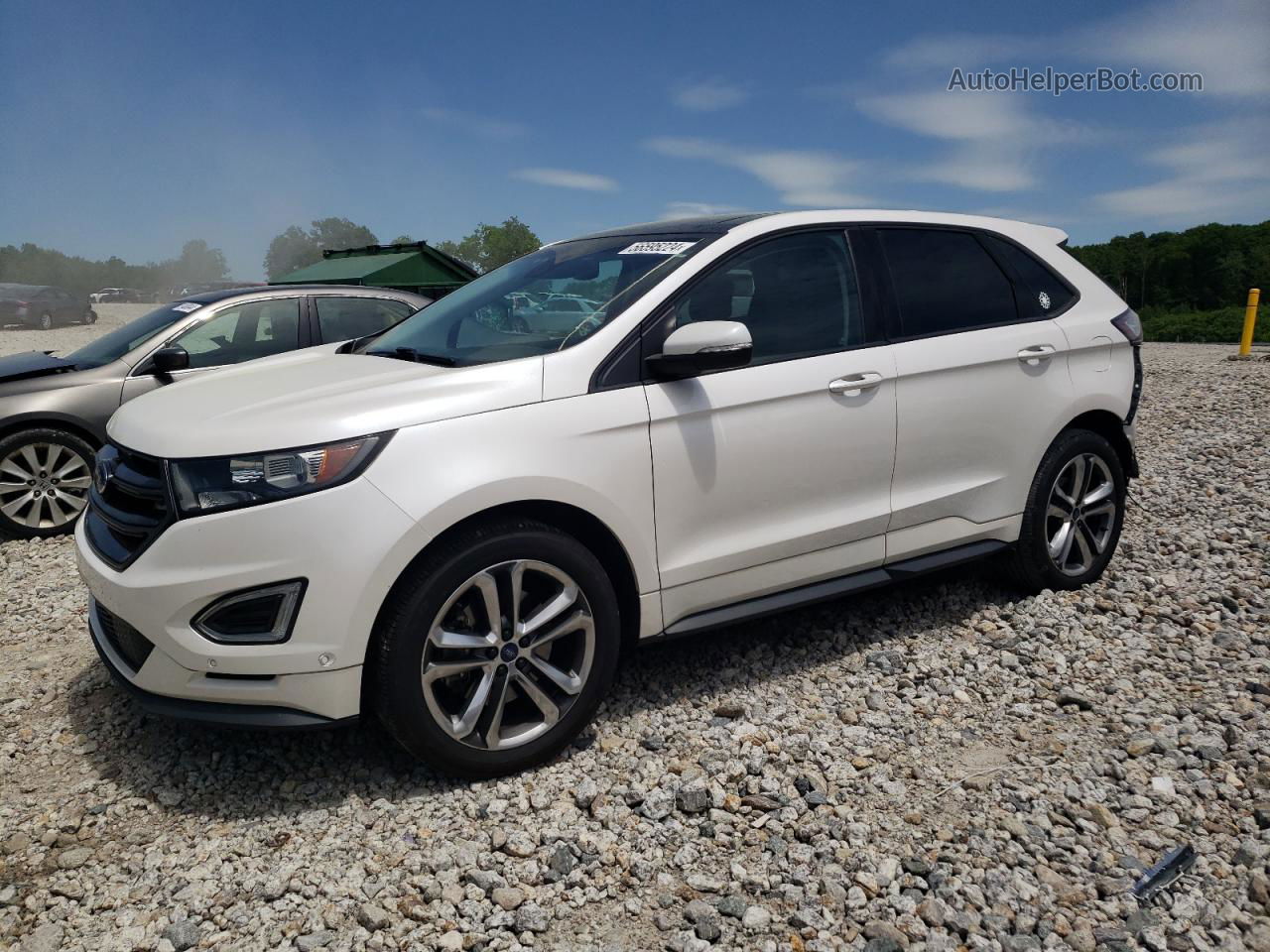 2016 Ford Edge Sport White vin: 2FMPK4AP1GBB86261