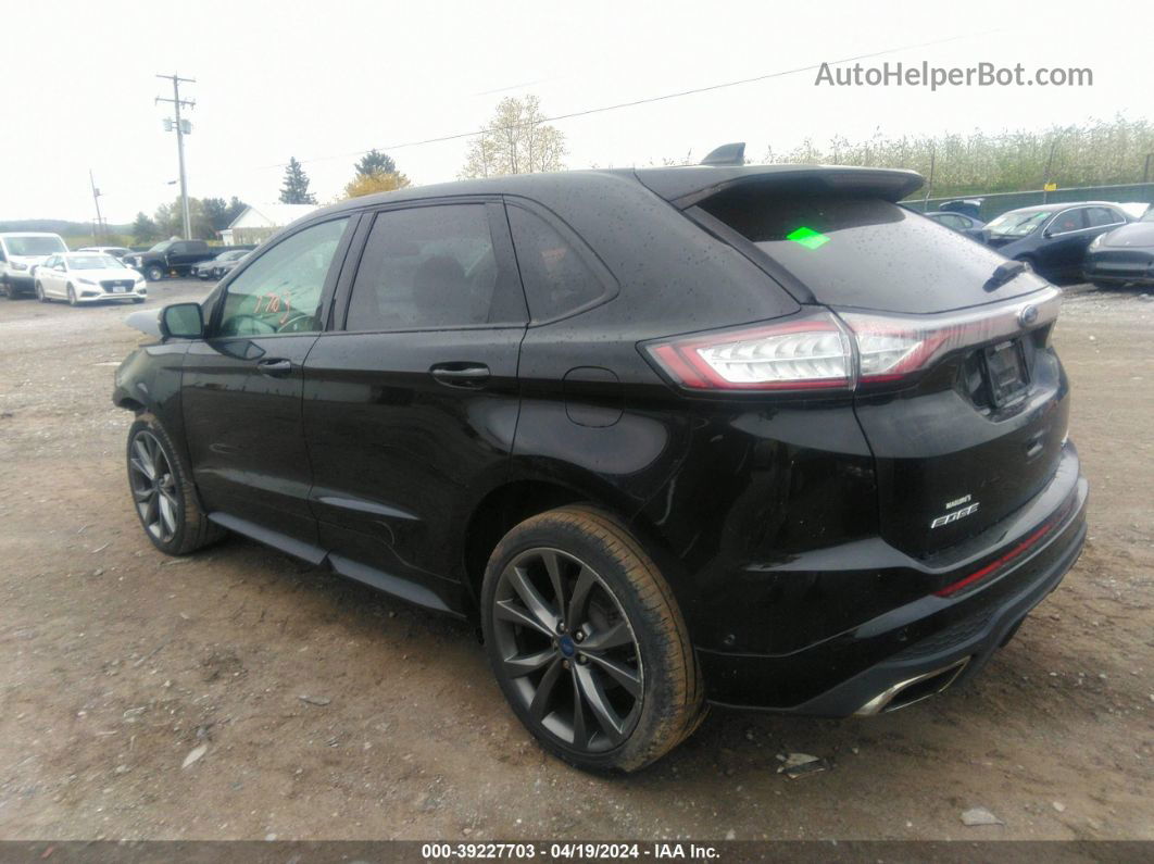 2017 Ford Edge Sport Черный vin: 2FMPK4AP1HBB50491