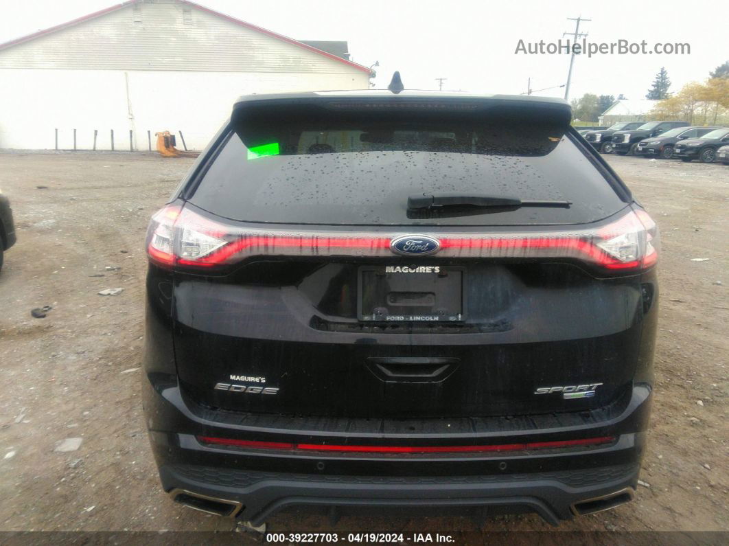 2017 Ford Edge Sport Черный vin: 2FMPK4AP1HBB50491