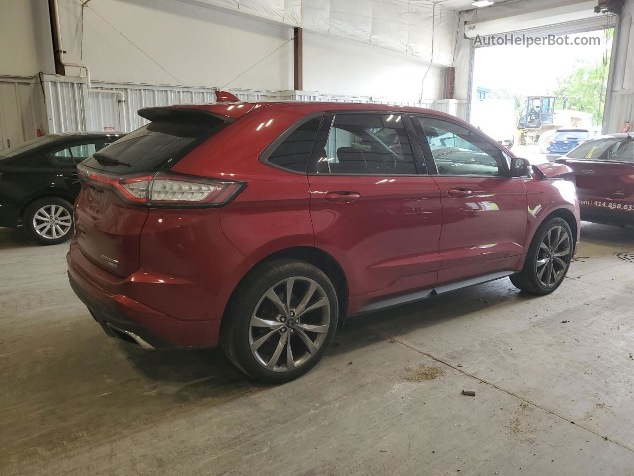 2017 Ford Edge Sport Red vin: 2FMPK4AP1HBC05327