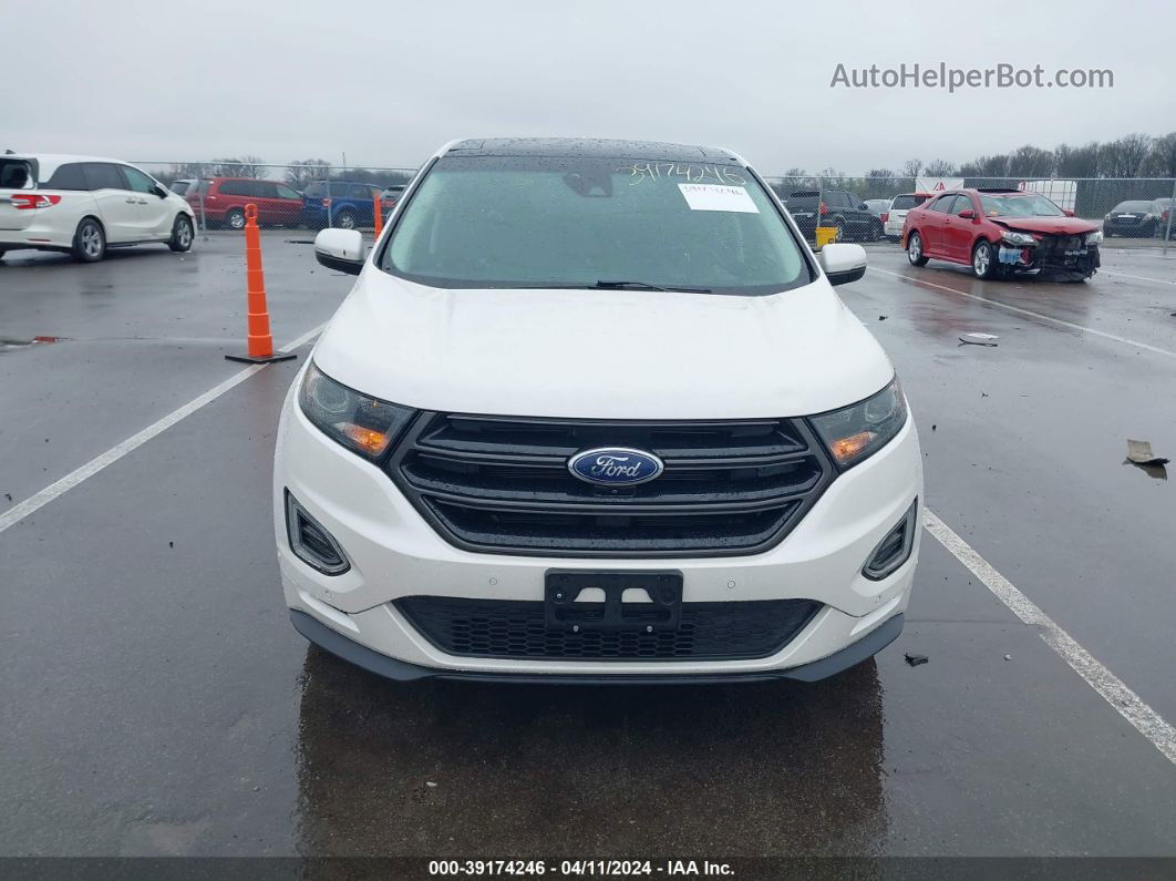 2018 Ford Edge Sport White vin: 2FMPK4AP1JBB71315