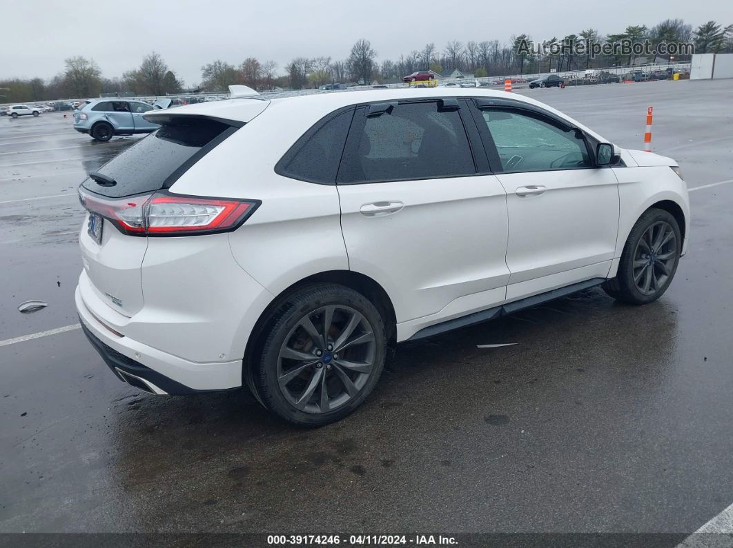 2018 Ford Edge Sport White vin: 2FMPK4AP1JBB71315