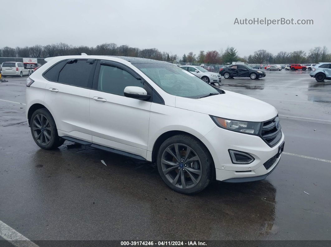 2018 Ford Edge Sport White vin: 2FMPK4AP1JBB71315