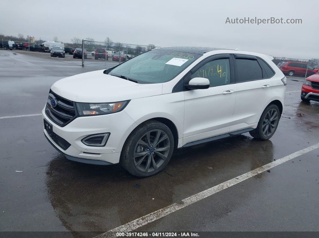 2018 Ford Edge Sport White vin: 2FMPK4AP1JBB71315