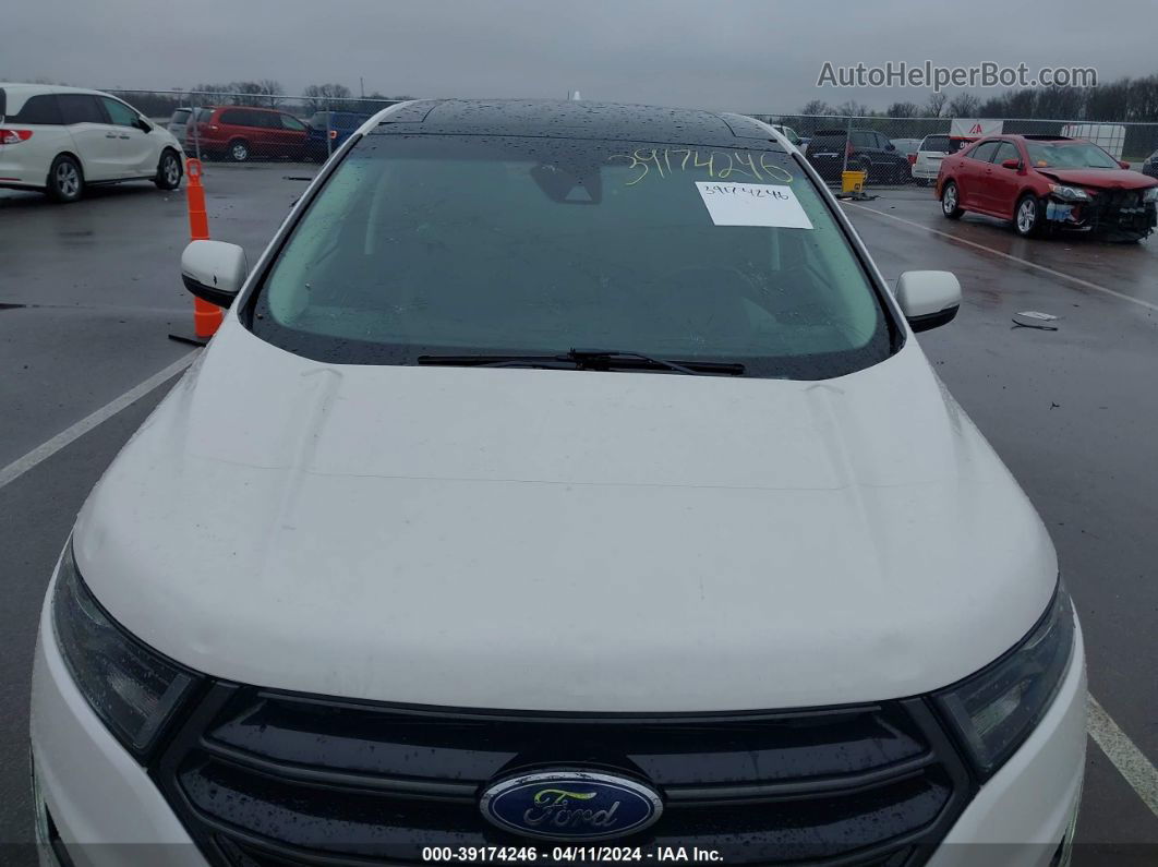 2018 Ford Edge Sport White vin: 2FMPK4AP1JBB71315