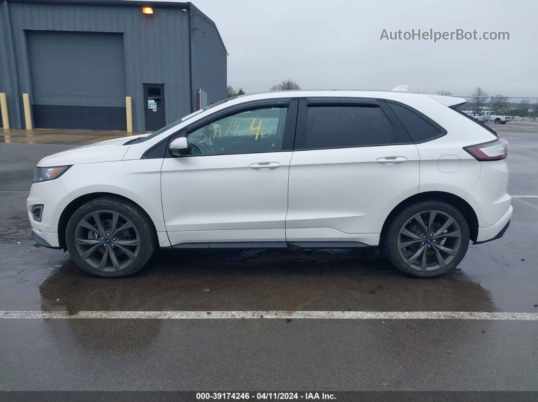 2018 Ford Edge Sport White vin: 2FMPK4AP1JBB71315