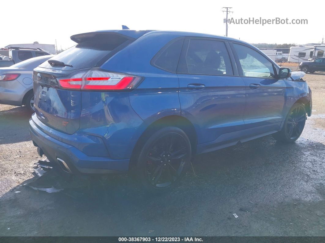 2019 Ford Edge St Синий vin: 2FMPK4AP1KBB34847