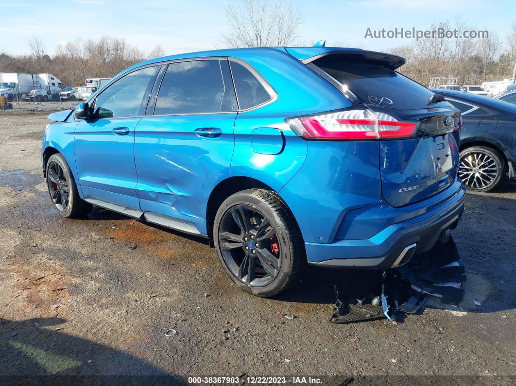 2019 Ford Edge St Blue vin: 2FMPK4AP1KBB34847