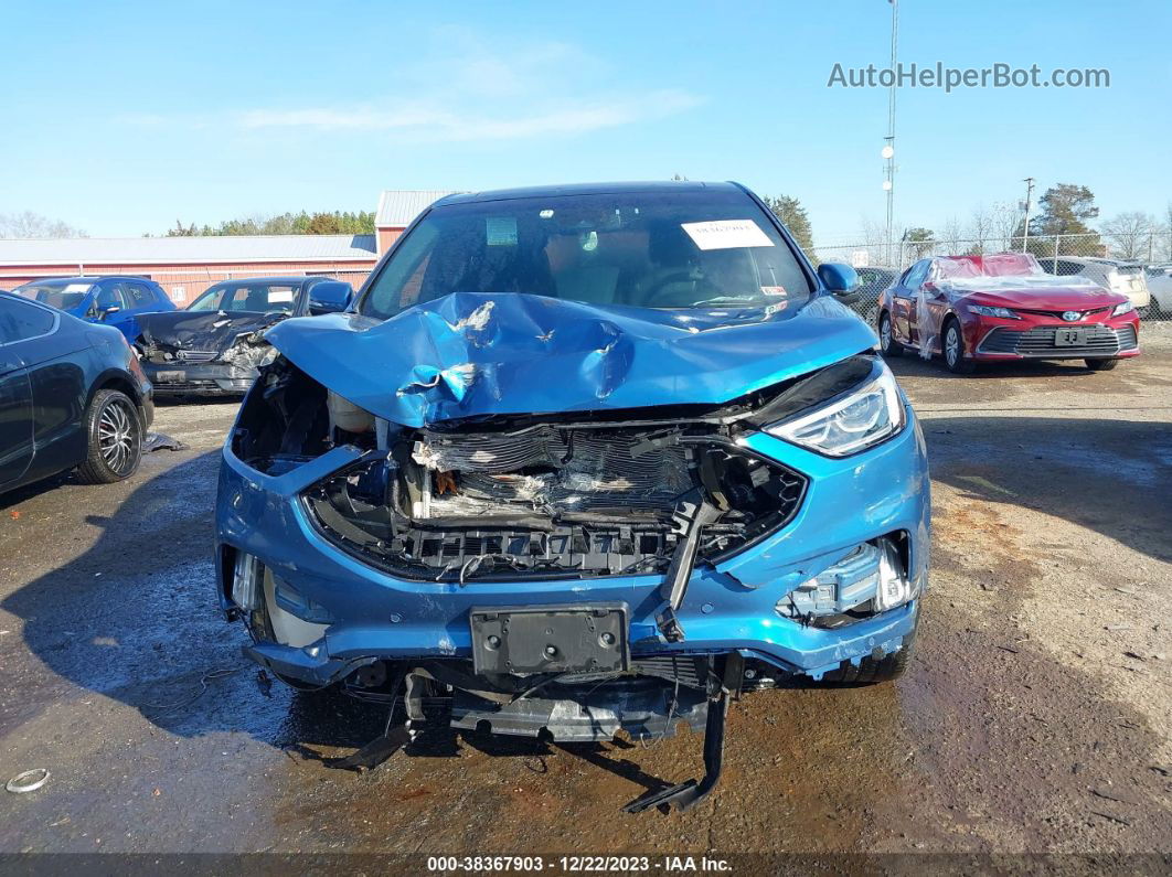 2019 Ford Edge St Blue vin: 2FMPK4AP1KBB34847