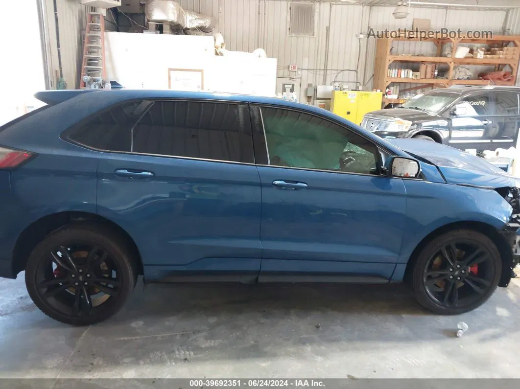 2019 Ford Edge St Синий vin: 2FMPK4AP1KBC21695