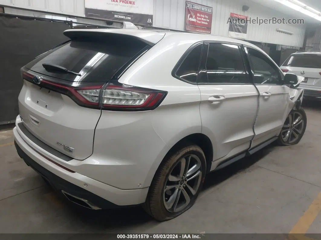 2016 Ford Edge Sport White vin: 2FMPK4AP2GBB53284