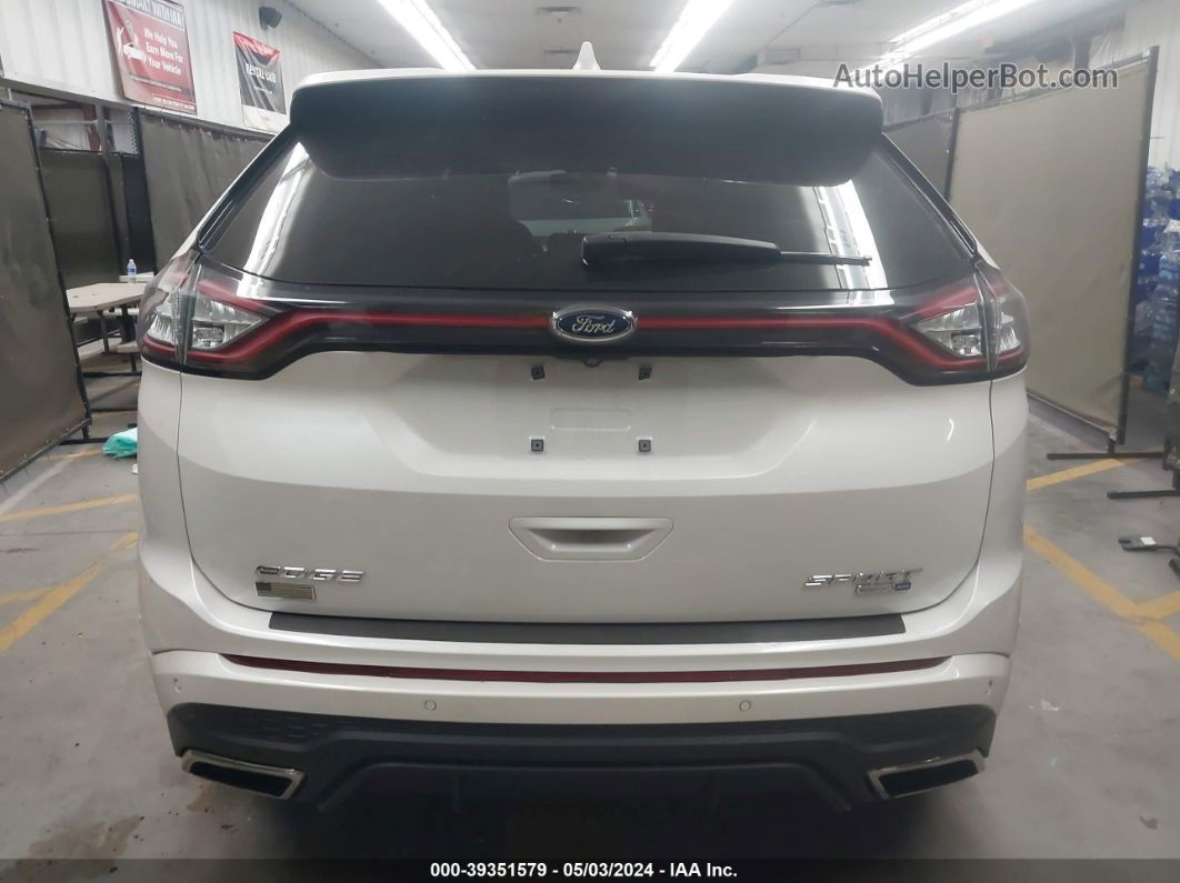 2016 Ford Edge Sport White vin: 2FMPK4AP2GBB53284