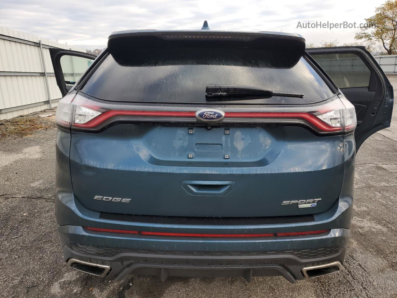 2016 Ford Edge Sport Blue vin: 2FMPK4AP2GBC05383