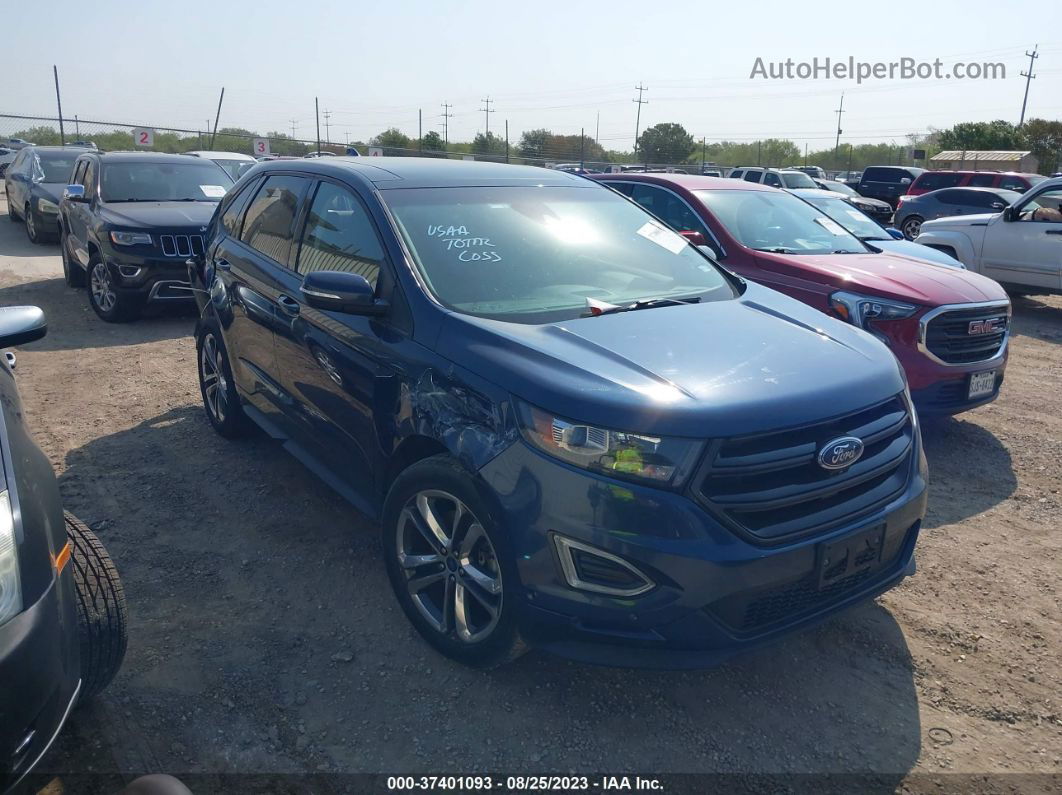 2017 Ford Edge Sport Blue vin: 2FMPK4AP2HBB04121