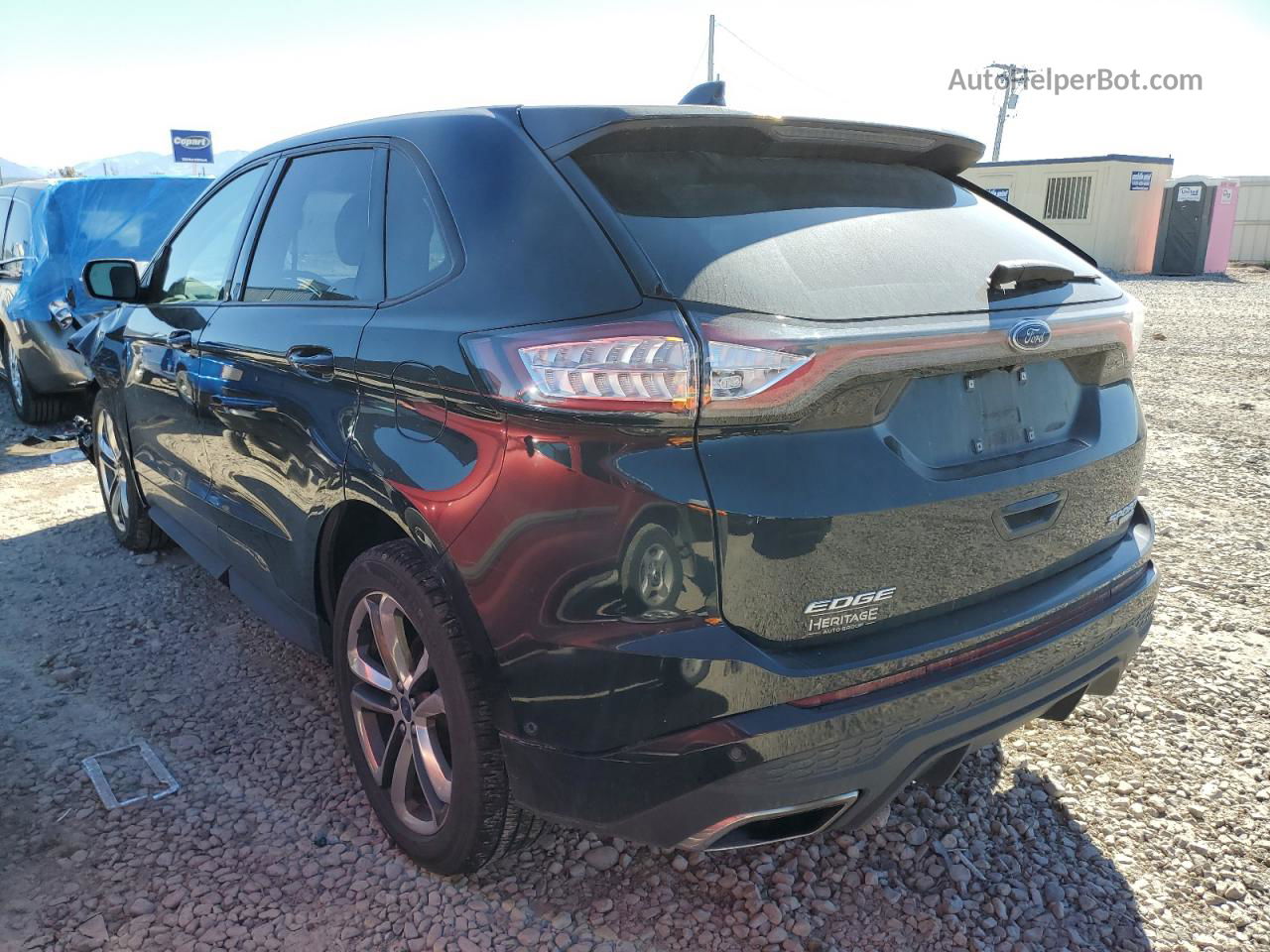 2017 Ford Edge Sport Black vin: 2FMPK4AP2HBC55007