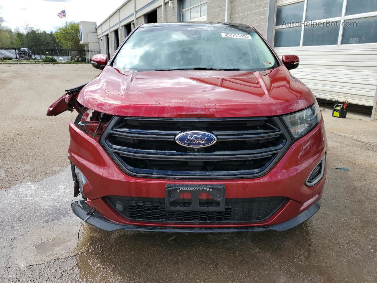 2018 Ford Edge Sport Красный vin: 2FMPK4AP2JBB57357