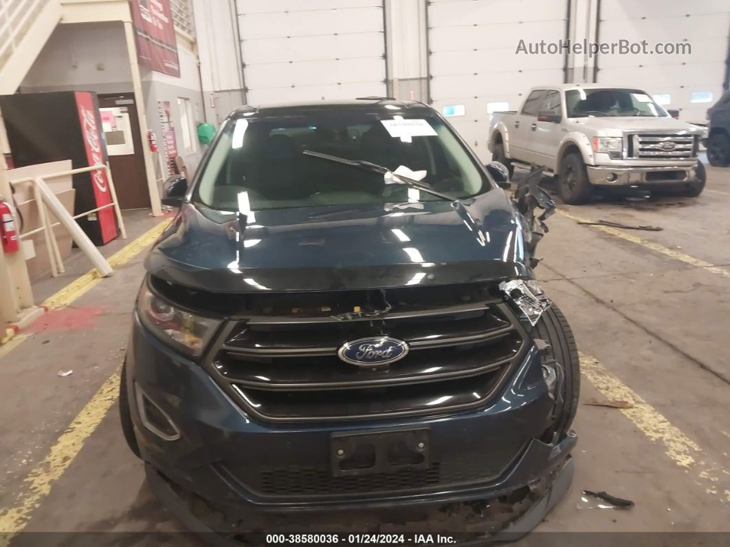 2017 Ford Edge Sport Синий vin: 2FMPK4AP3HBC35252