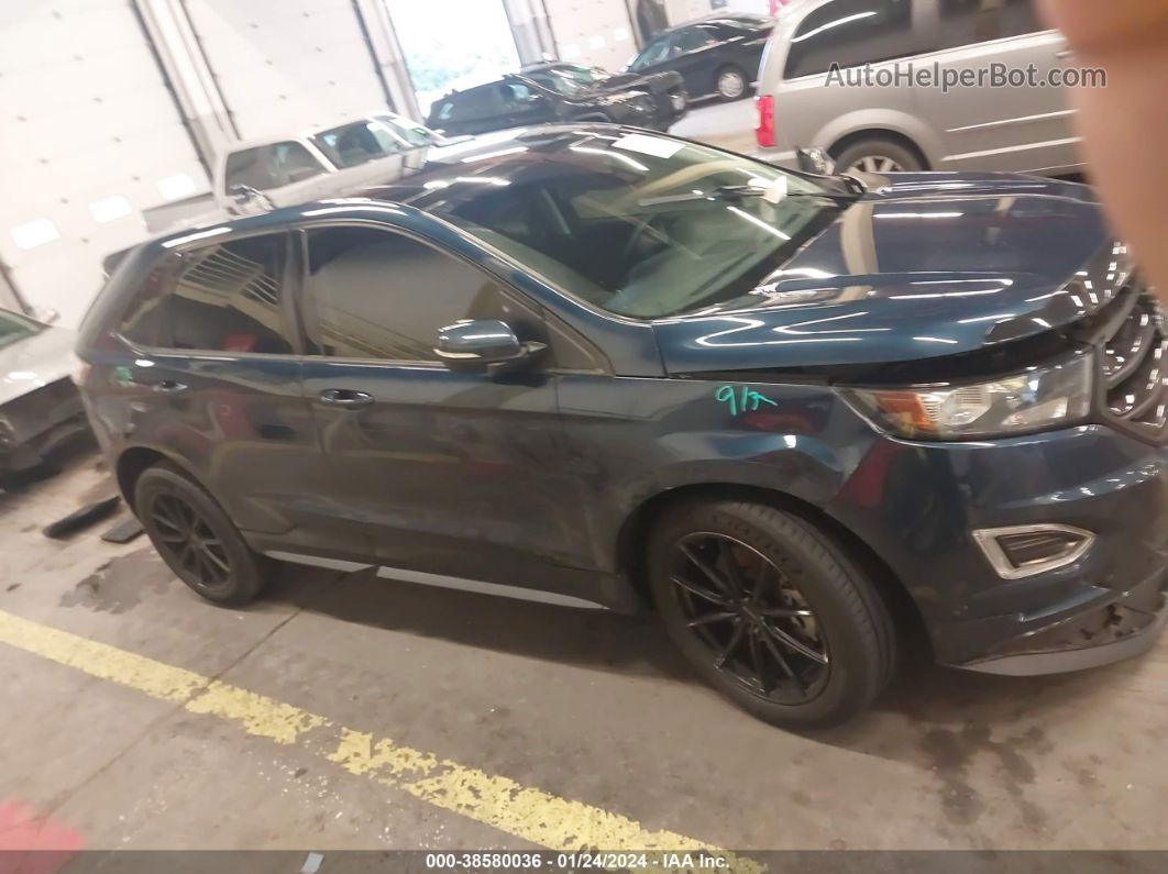 2017 Ford Edge Sport Синий vin: 2FMPK4AP3HBC35252