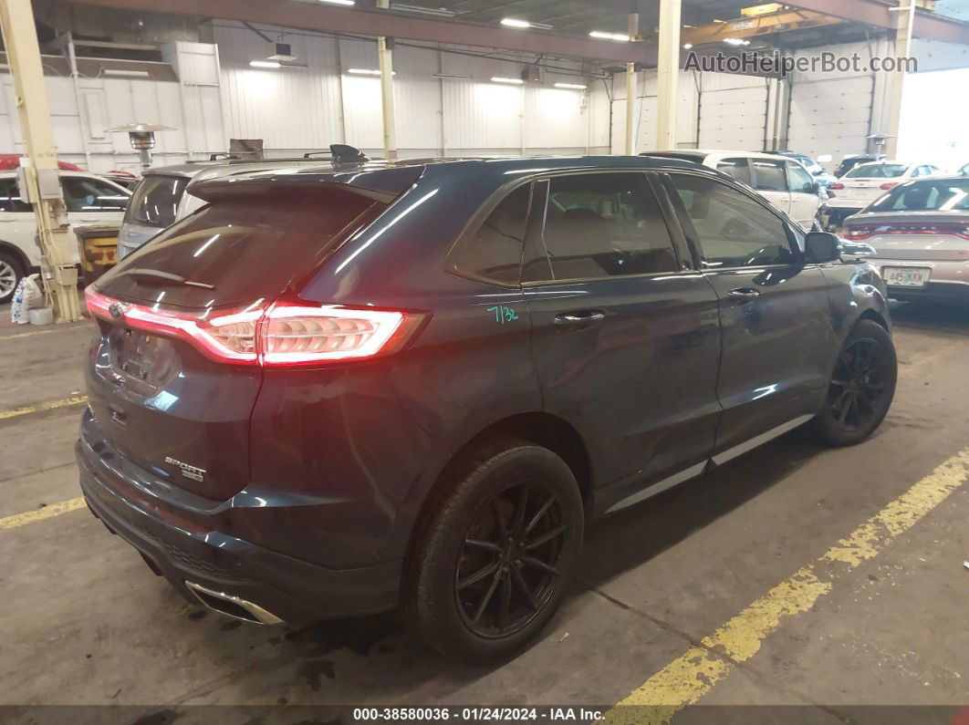 2017 Ford Edge Sport Синий vin: 2FMPK4AP3HBC35252