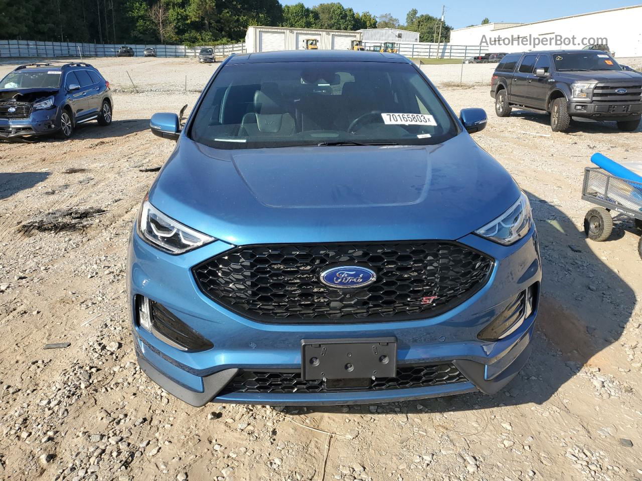 2019 Ford Edge St Blue vin: 2FMPK4AP3KBB20366