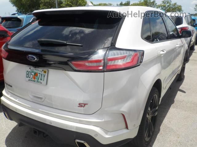 2019 Ford Edge St White vin: 2FMPK4AP3KBB25731