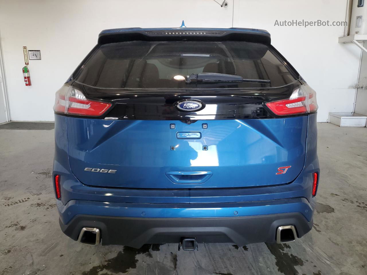 2019 Ford Edge St Синий vin: 2FMPK4AP3KBB41198