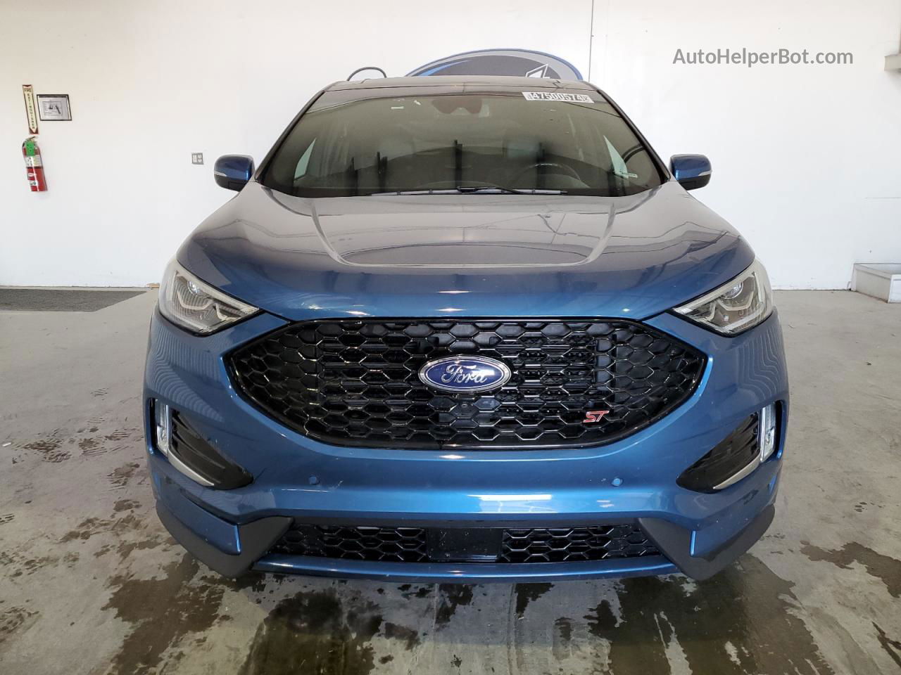 2019 Ford Edge St Blue vin: 2FMPK4AP3KBB41198